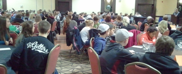 Students and teachers at the 2013 Secondary School Environmental Symposium.